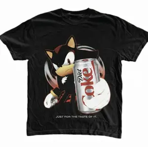 Just For The Taste Of It T-Shirt, Shadow the Hedgehog Shirt, Diet Soda Shirt, Unisex Graphic Tees Gothic Grunge Y2k Emo Scene Amity Affliction Style Clothes Menswear Womenswear Streetwear