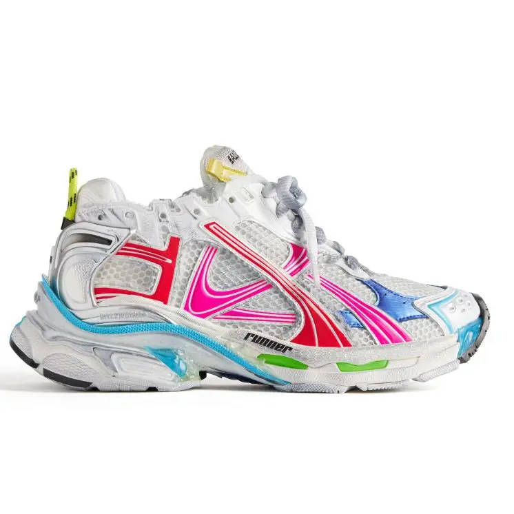 Balenciaga Runner White Multi-color - Lightly Worn