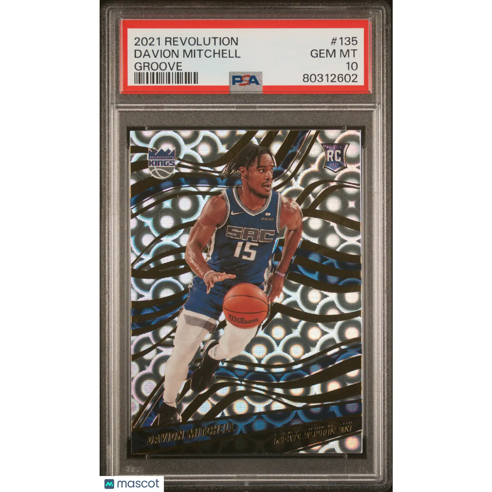 Davion Mitchell PSA 2021 Panini Revolution #135 10