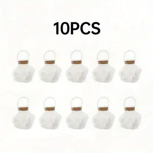 10Pcs Disposable White Confetti Cannon, No Residue Party Favors, Ideal for Wedding Birthday Graduation Holiday & Festival Supplies
