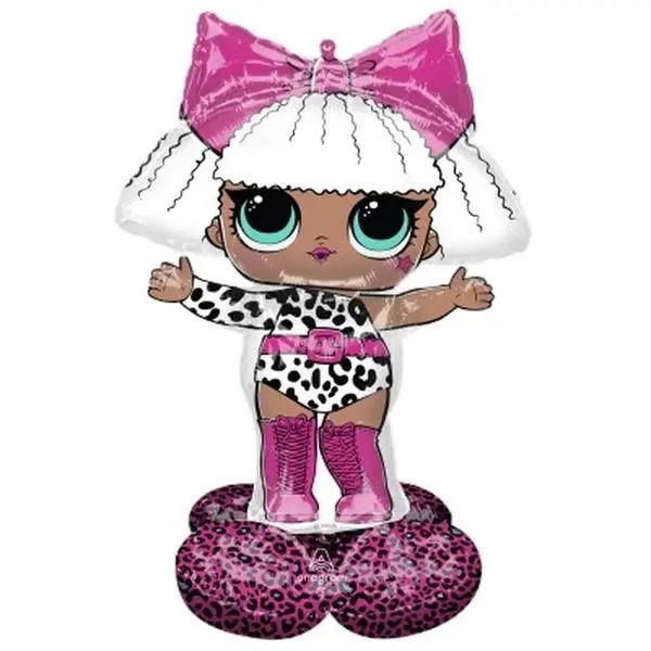LOL Surprise Diva Glamour Airloonz Standing Balloon, 47 Inches, 1 Count