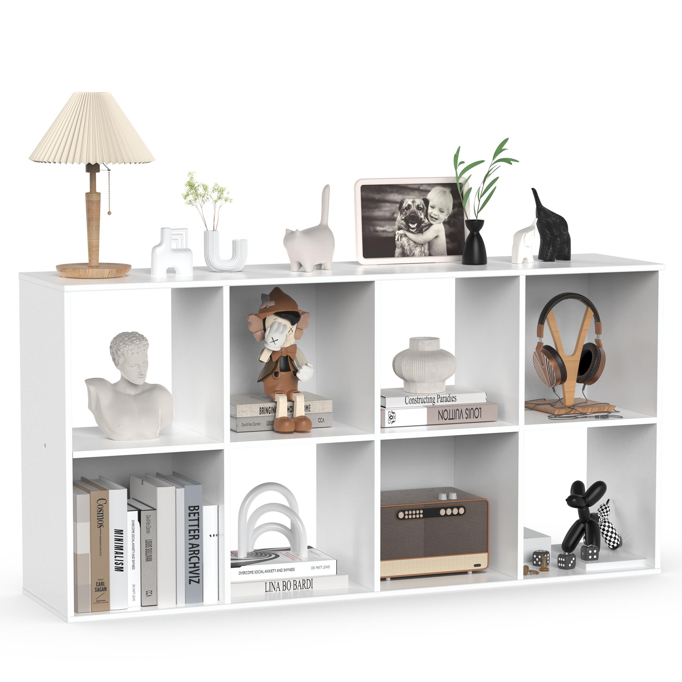 Cube Storage Organizer Furniture - Open Shelves with Removable Back Panels, Living Room Furniture for Home Accessory & House Decor Storage, Indoor Apartment Shelving Unit