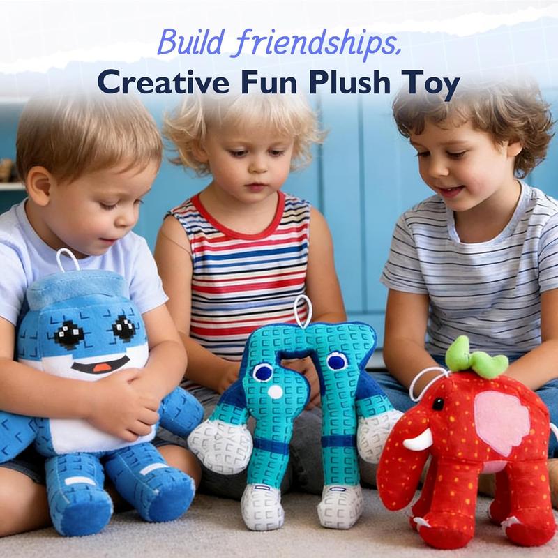 2026 NEW!Trending Brainrot 67 Plush 9inches Stuffed Animal Six-Seven Meme Character, Soft Pixel Plush for Instagram, TikTok Collectors