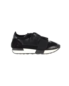 Pre-owned Balenciaga Women's Balenciaga Runner Sneakers in Black Polyurethane by Rebag