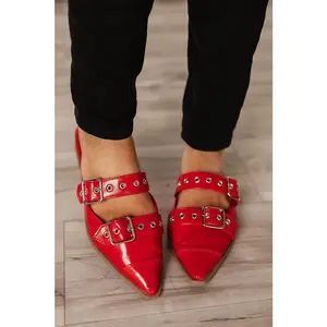 Ursula Flats - Red Product Name as Described