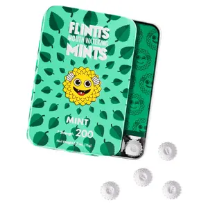 Flintts Super Strong Mints - Super-Strong, Saliva-Stimulating Mints, Mint Flavor