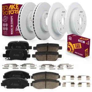 6 PC Front & Rear Brake Rotor & Ceramic Disc Brake Pad Kit 96190MT
