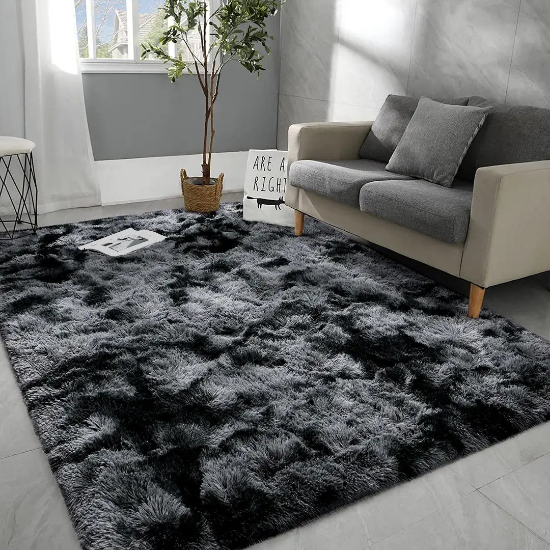 Faux Fur Shag Rug, 1 Count Non-slip Soft Plush Rug, Decorative Carpet for Home Living Room Bedroom, Home Decor
