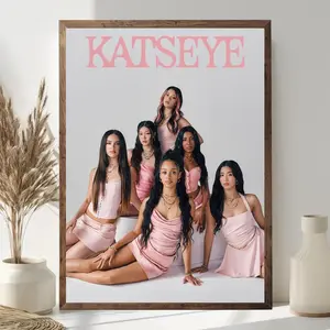 KATSEYE Kpop Poster 2026 Girl Group Music Wall Art Fan Decor