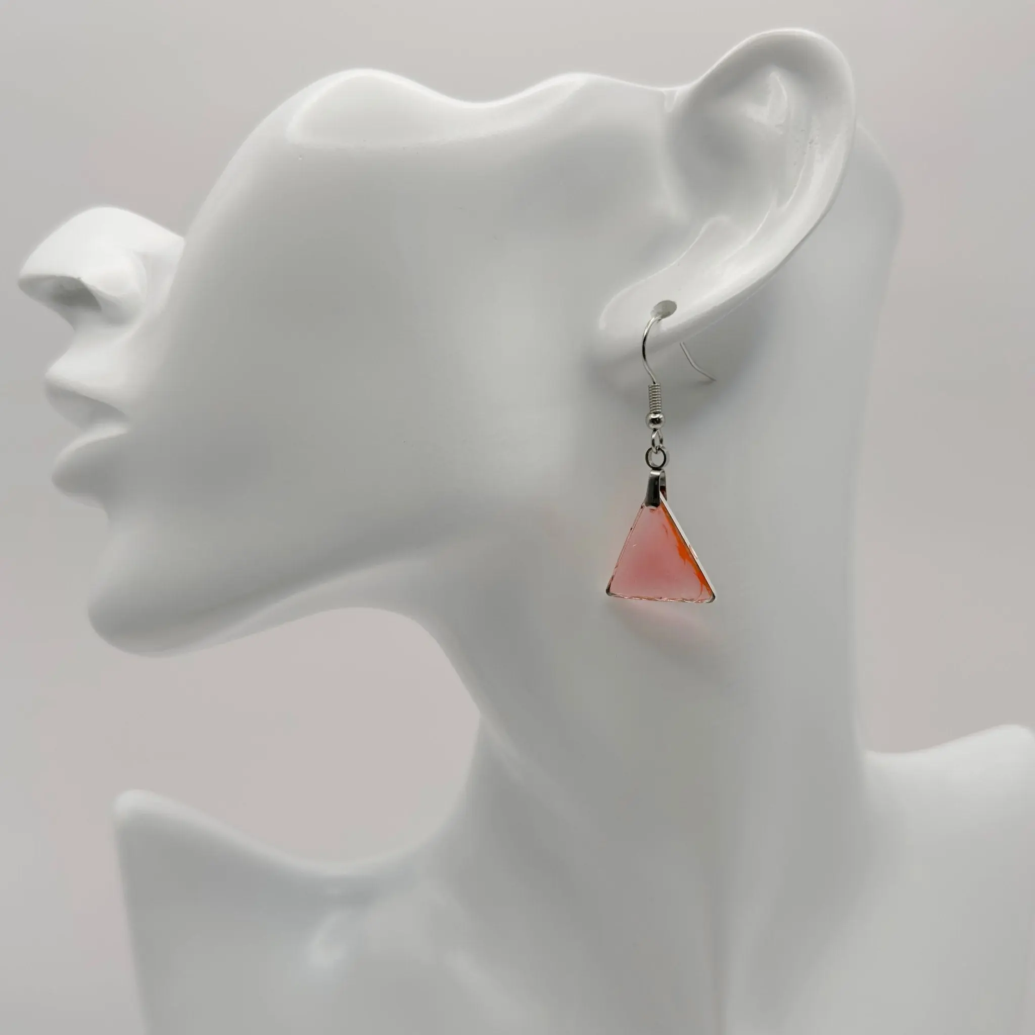 Triangle translucent earrings