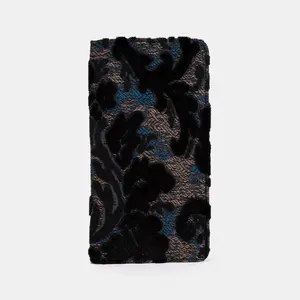Burnout Velvet Black Checkbook Cover Burnout Velvet Black Checkbook Cover