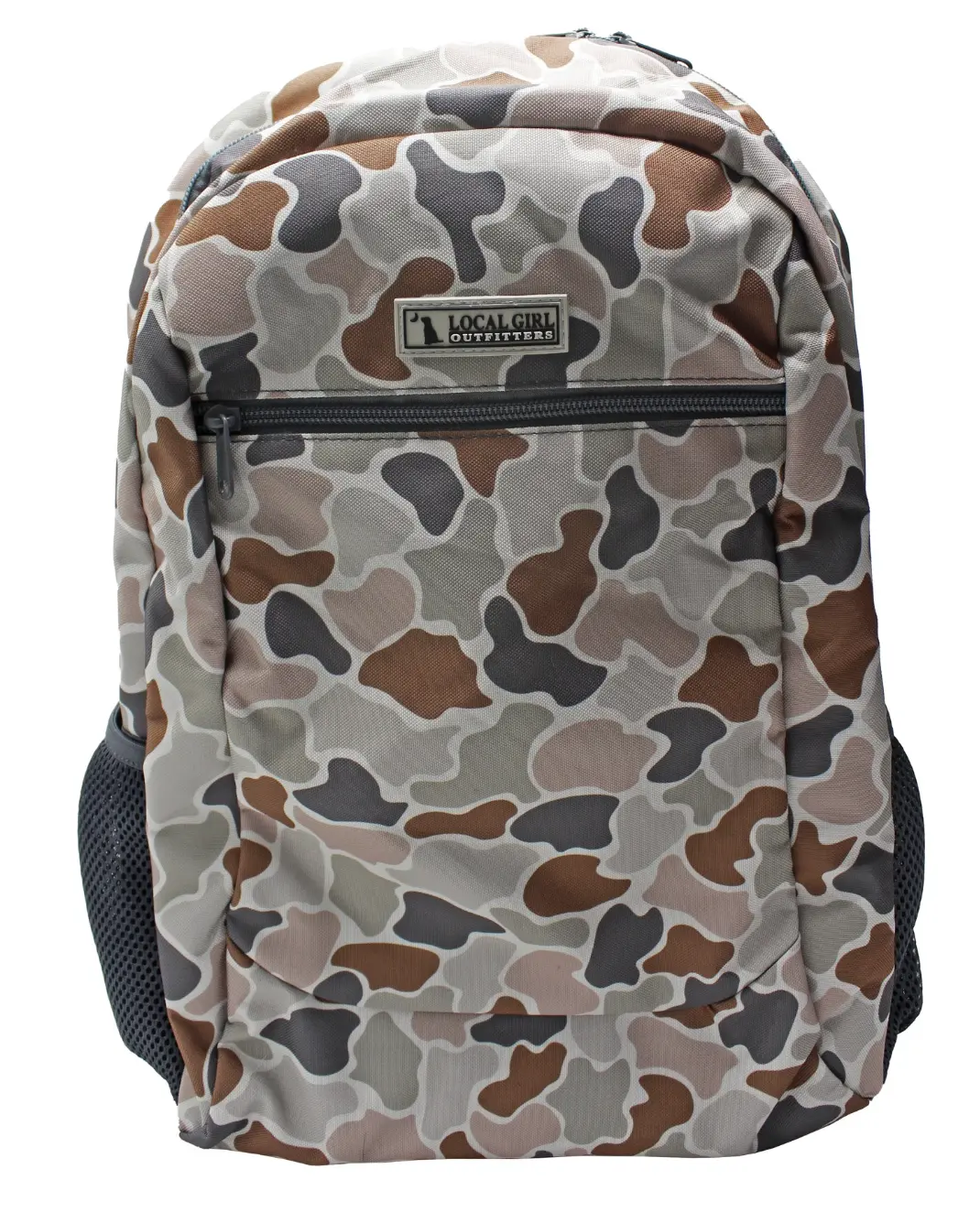 Local Girl Outfitters Floral Camo Forest Laptop Backpack - Multi Functional Laptop Computer Bag, College Book Bag with Water Bottle Holder, Casual Shoulder Organizer for Back to School, Travel