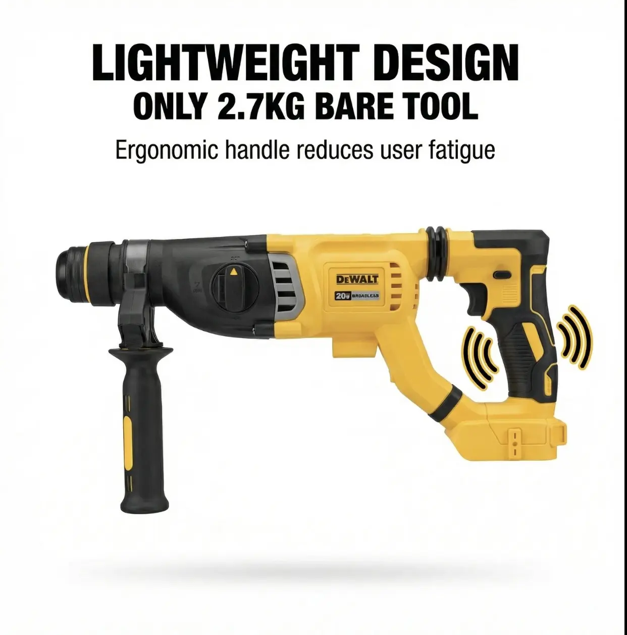 2026 DEWALT DCH263 20V Brushless Wireless Hammer SDS Handle in D Rotary Electric Hammer Concrete Wall Drill Hole Power Tools cordless lithium-ion in-lbs torque