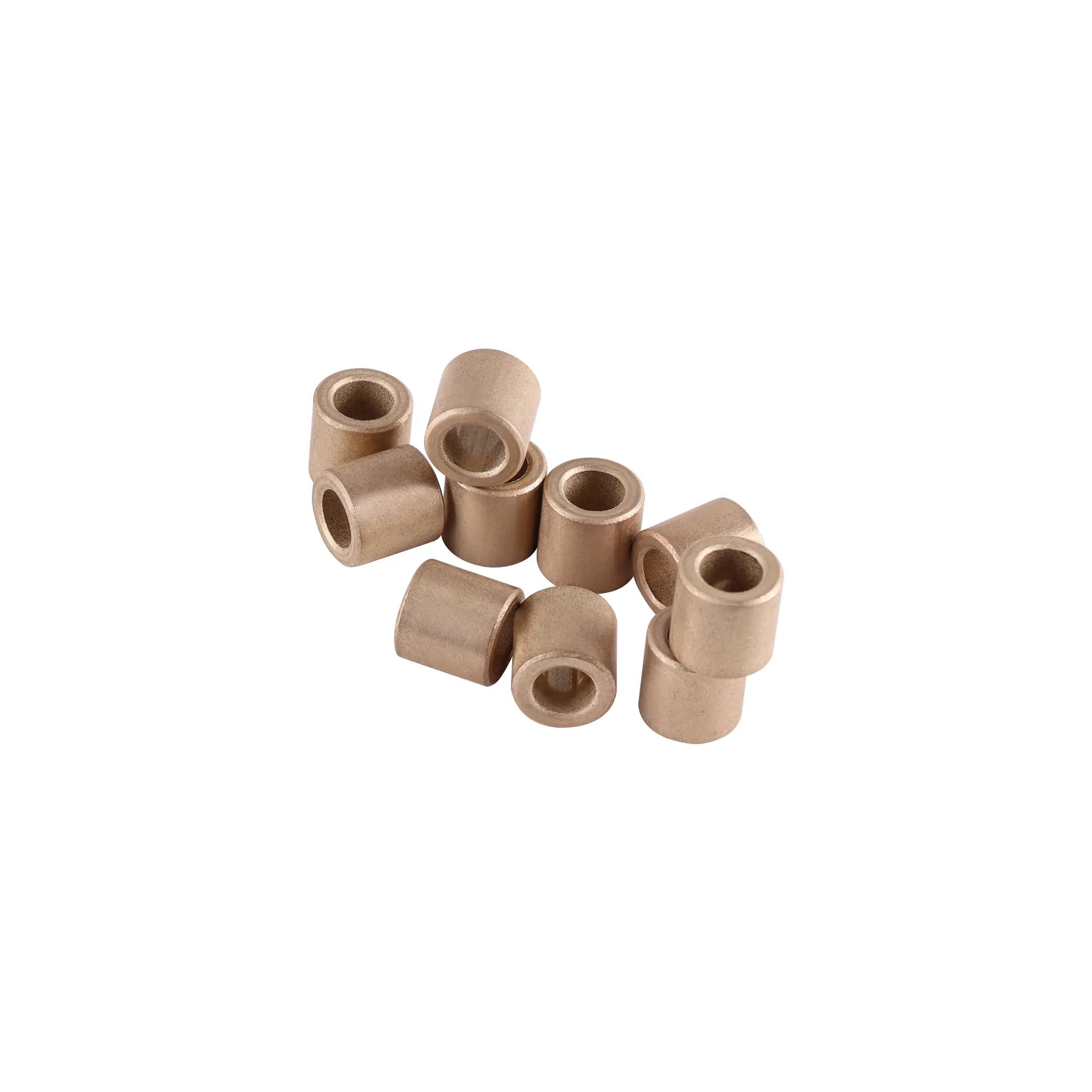 Sleeve Bearing,Self-Lubricating Brass Bushing, Plain Bearings Wrapped Oilless Bushings for Transmission Conveyor Systems