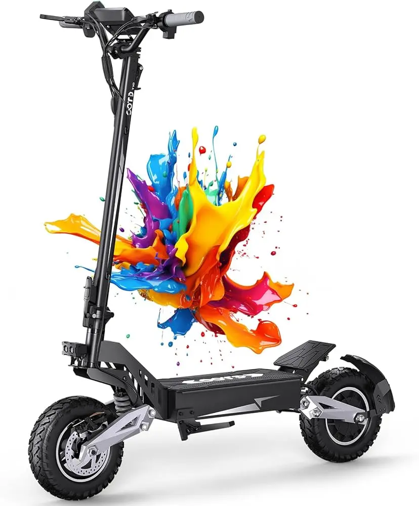 T10 Electric Scooter for Adults, 11" All-Terrain Tire Up to 46 Miles Range