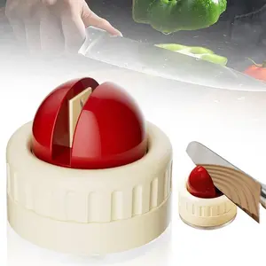 Knife Sharpener | Portable Rapid Knife Sharpener & Kitchen Knife Sharpener (with Suction Base) | for Knives, Scissors, Cleavers & Outdoor Tools | Sharpener (Non-Slip)