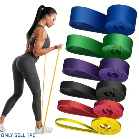 Body Fitness Elastic Resistance Rope, 1/4/6 Counts Yoga Stretching Bands, Elastic Exercise Bands, Home Workout Equipment, Home Workout Gear, Gym Accessories, Gym Sports Stretching and Muscle Training Equipment, Valentine's Day Gift for Men