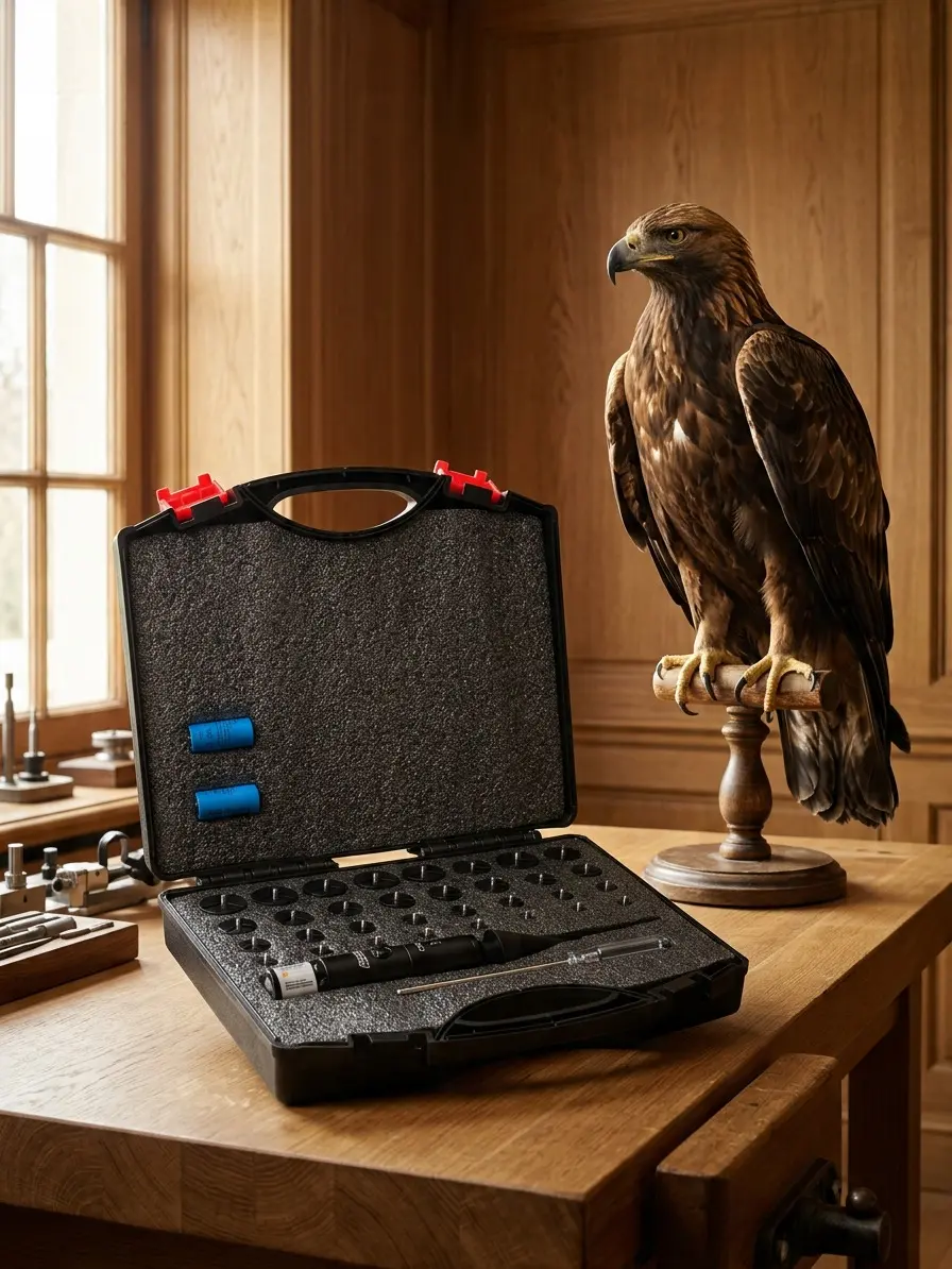 Optical Alignment Tool Kit Accessory with 32-64 Adapter, Multi-Caliber Compatible Hand Calibration Tool