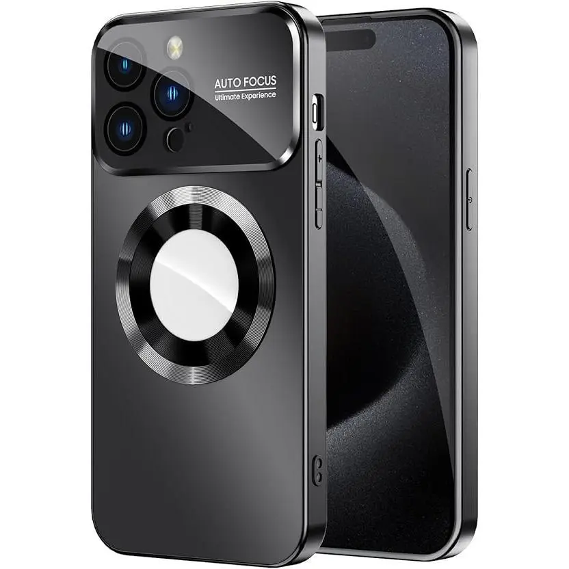 MagSafe Cases for iPhone 17 16 15 14 13 12 11 Pro Max & Plus, magnetic wireless-charging ready, with scratch-proof camera-cover Compatible with MagSafe,Large Window View Military Grade Drop&Full Camera Lens Protection TPU Shockproof case