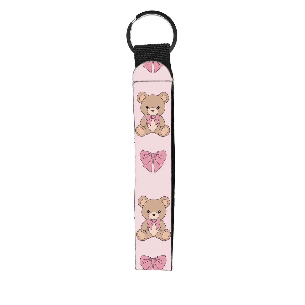 abbyrose Teddy Bows Wristlet Key Chain