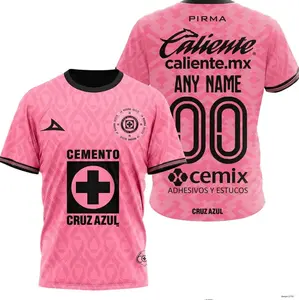 Personalized LIGA MX Cruz Azul Special Home Shirt Mexico Soccer | Custom Name Breathable Football Jersey