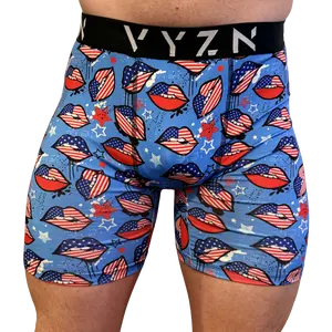 Men’s Performance Boxer Briefs – Stars & Lips
