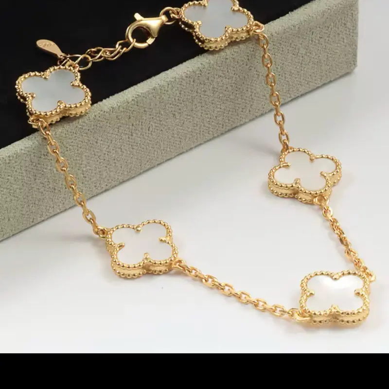 Clover bracelet — 925 Sterling Silver 18k Gold Plated