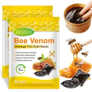 Sefudun Foot Bath Beads 10 Pack, Detox Foot Care Kit, Promotes Circulation, Relieves Foot Fatigue, Health & Wellness Products