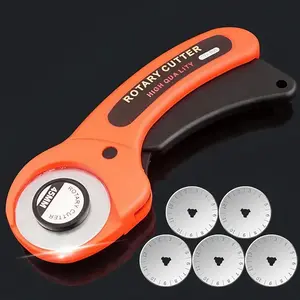 Rotary Cutter Set, 1 Count Portable Paper Cutter with Storage Box & Blades, Multifunctional Cutting Tool for Clothing, Wallpaper, DIY Decoration