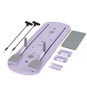 8-in-1 Multi-Functional Foldable Pilates Board, 24 Non-Slip Feet, Small Space Storage for Living Room, Bedroom, Gym, Yoga Room