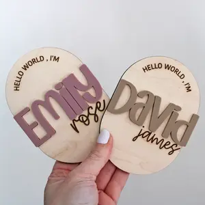 Hello, my name is, Mini Baby Name Sign, Name Announcement, Hello My Name Is, Hello My Name Is Sign, Fresh 48 Sign, Name Announcement Sign Decor