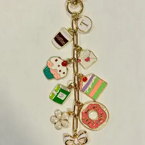Sweet Confessions Charm Chain for Kindle, Nook, Kobo, E-reader, Tablet, Handbag, Planner | Cute Clip-On Accessories