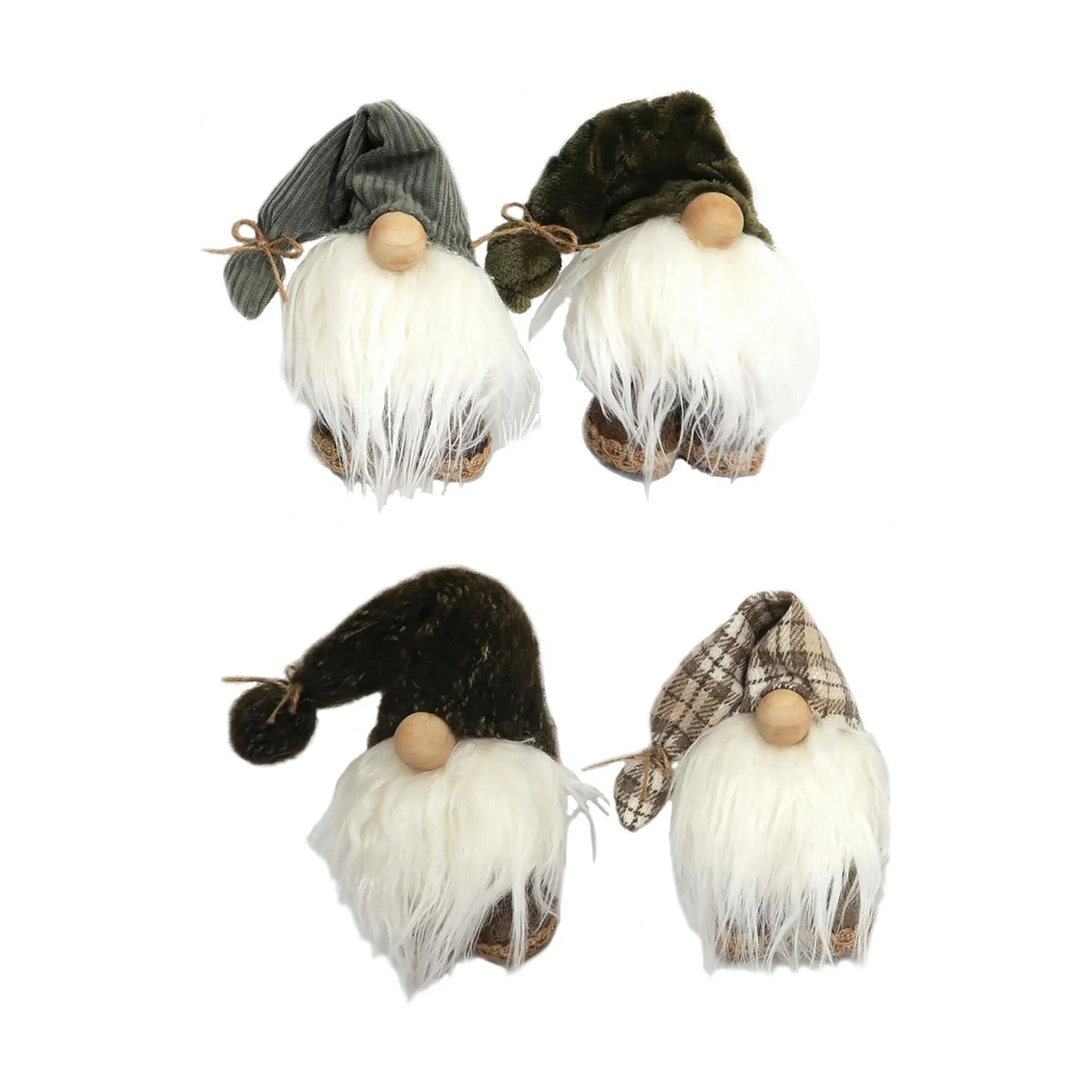 Santa's Workshop 7" Happy Gnomes, Set of 4