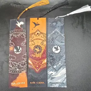 Fourth Wing Bookmarks With Tassels For Fourth Wing Iron Flame and Onyx Storm