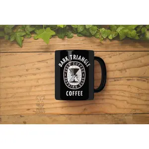 Alan Wake Mug | Dark Triangle Coffee Mug | Alan Wake Merch | Bright Falls Large Coffee Mug #264