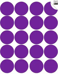 Purple Wall Dot Decals