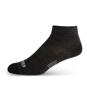 Minus33 - Microweight Merino Wool Mountain Heritage Ankle Socks - Heel & Toe Plating Venting Zones 3-Zone Elastic Made in USA