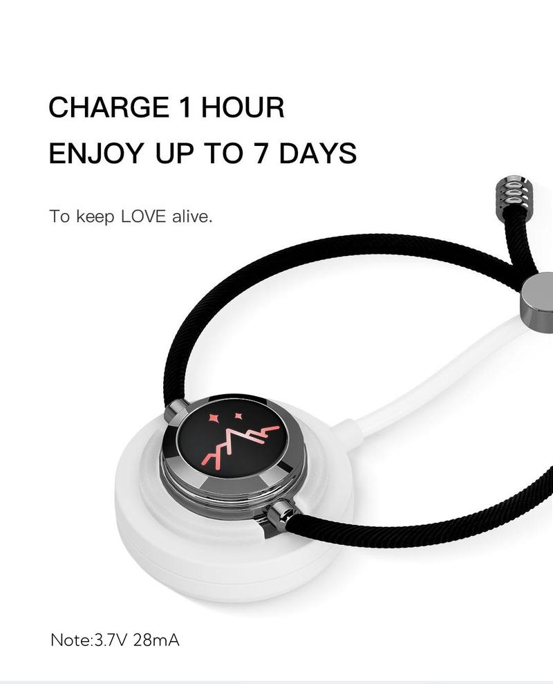 【Creative Gifts】totwoo Mountain&Sea  Long Distance Touch Bracelets  Functional Love Connect Gift For Boyfriend or Girlfriend or your Family