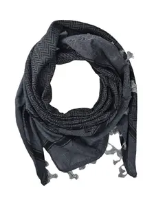 Dark Gray Shemagh Keffiyeh - Made in Palestine