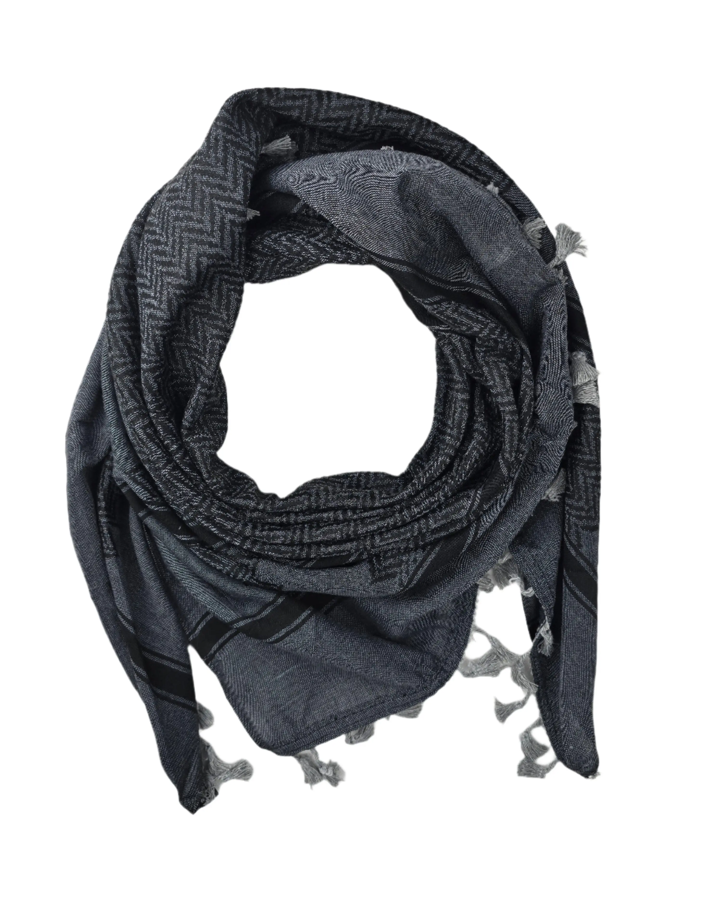 Dark Gray Shemagh Keffiyeh - Made in Palestine