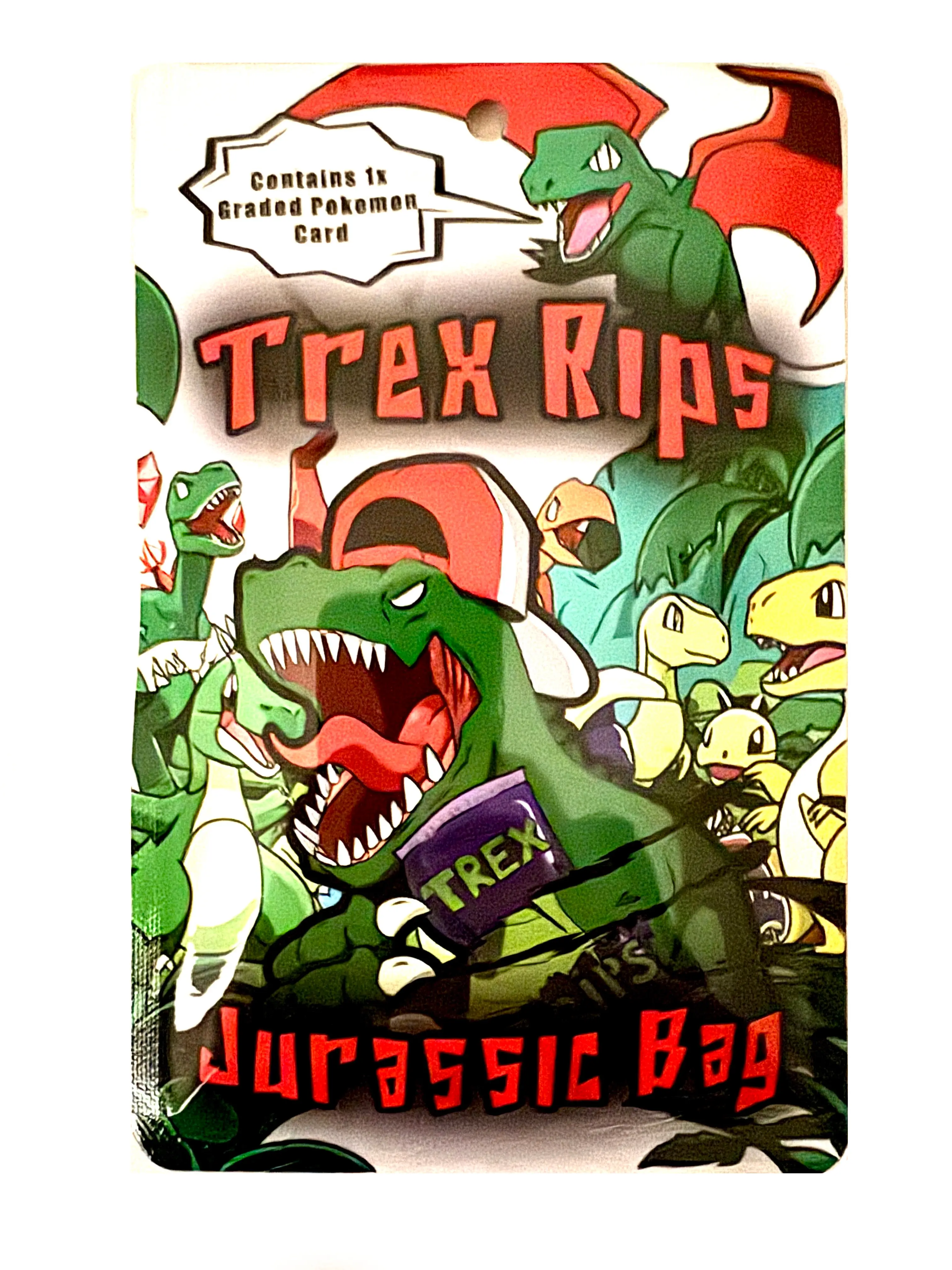 JURASSIC BAG - One Graded Pokemon TCG Card / Pokemon TCG Booster Pack