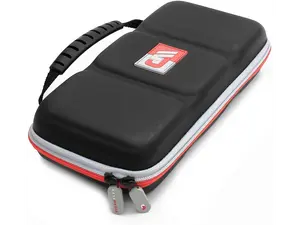 CASEMATIX - Heavy Duty Hard Shell Carrying Case Designed Compatible with Nintendo Switch and Accessories - Red /Grey