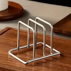 Stainless Steel Kitchen Organizer Rack, Space-Saving Storage for Cutting Boards, Pans, Trays, Durable Rust-Resistant, Polished Finish