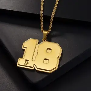New Arrival Personalized Two Numbers Pendant Necklace