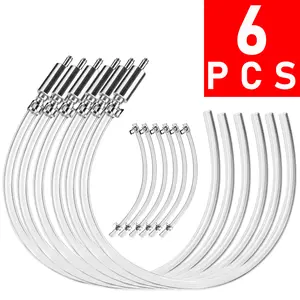 6PCS Brake Bleeder Hose, One Way Check Valve Tube Bleeding Tool Kit for Car Motorcyle Clutch, Universal Brake Fluid Bleeder Kit for Hydraulic Brake System, Soft Tube with Metal Clips