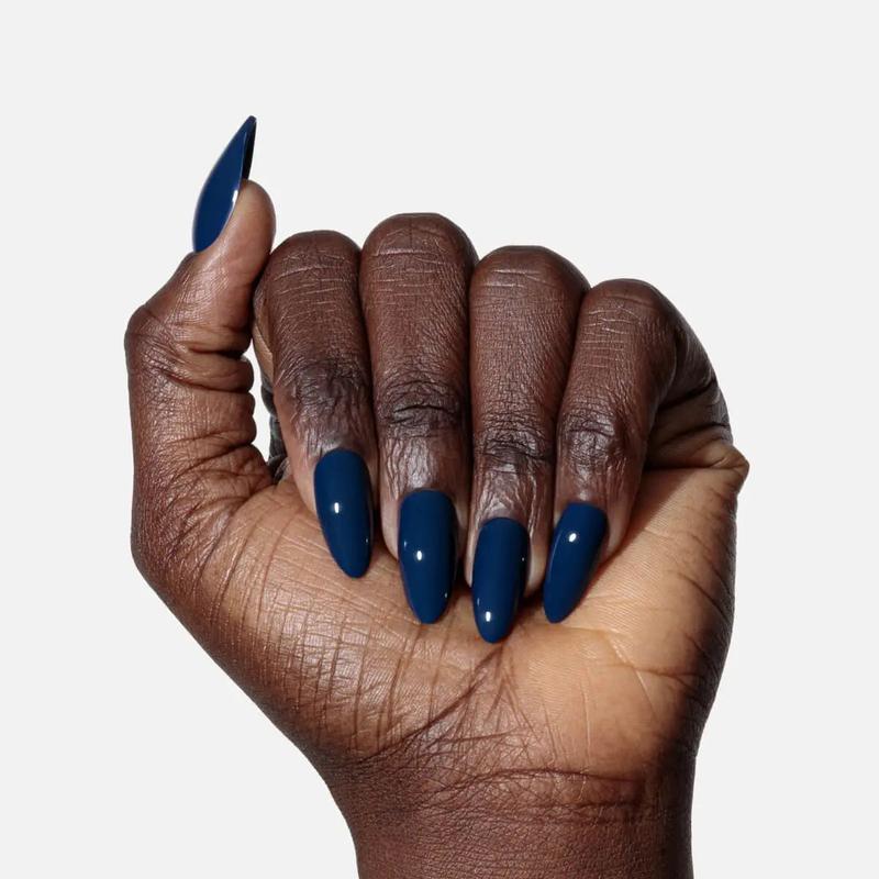 Ocean Blue Press On Almond Shape - Nailboo Premium Press-On Nails - Ultimate Flex-Comfort Nail Thickness