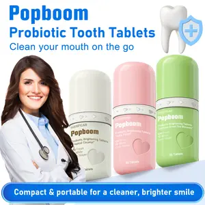 HAWPEAR Probiotics & Pearl Powder Toothpaste Fluoride-Free Brightening Eco-Friendly Long-Lasting Fresh Breath Stain Removal Plaque Safe for Adults Kids Oral Whitening Daily Use, Christmas gift