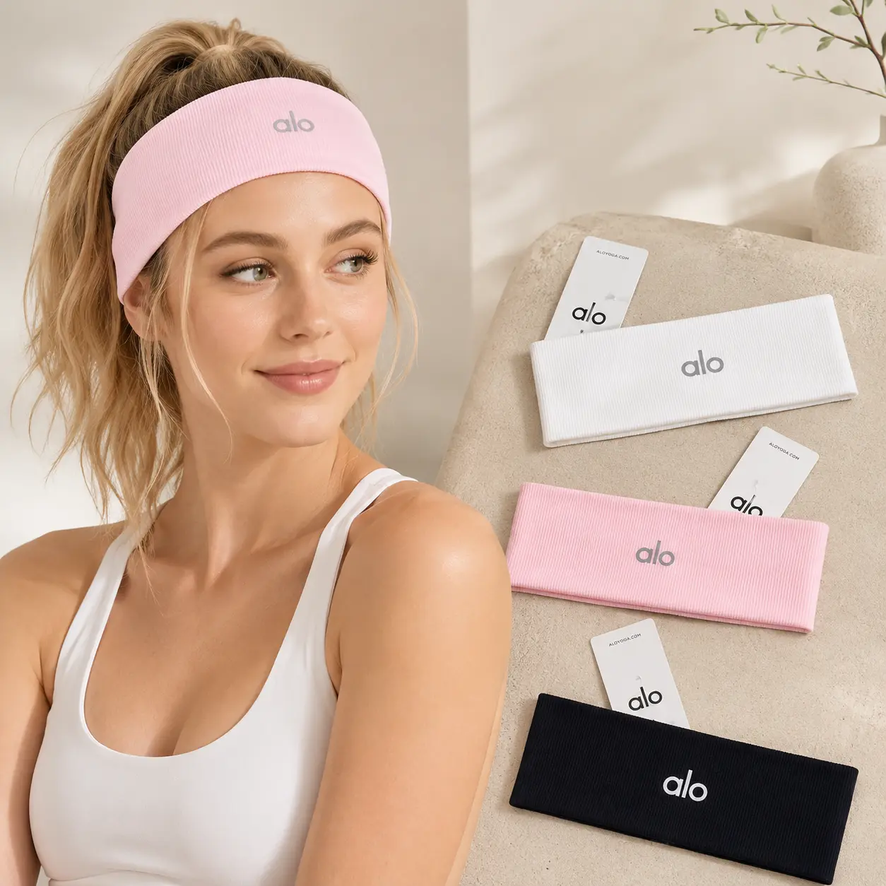Viral Wide Workout Headband for Women, Soft Stretch Non-Slip Ribbed Sweatband for Running, Yoga, Pilates, Tennis, Gym, Skincare & Everyday Activewear Hair Accessory
