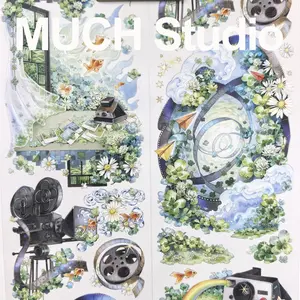 1pc (7*100cm) Lucky Freeze Frame, Vibrant Spring & Summer Lucky Clover Decorative PET Tape Sticker, High-End Craftsmanship, Exquisite Pattern, Versatile, Perfect for Scrapbooking, Journal Decoration, Diaries, Notebooks, Greeting Cards, Photo Frames