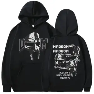 Rapper Mf Doom Doomsday Double Sided Print Hoodie Streetwear Men Women Hip Hop Sweatshirt Male Casual Fleece Hoodies